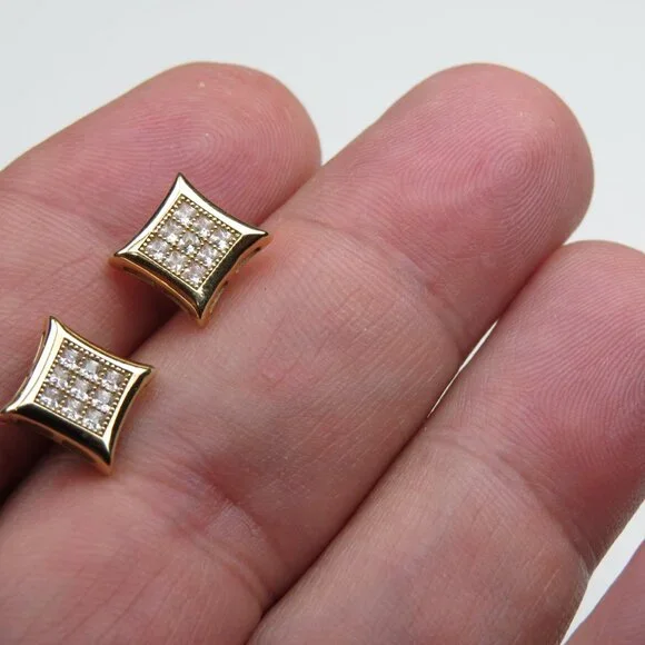 $450 14k YellowGold Men'sLady's Stud Earring